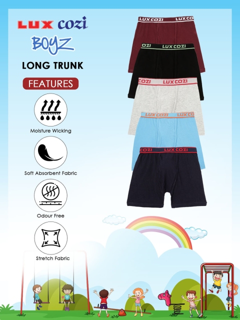 Lux Cozi Boys Pack of 4 Assorted Trunks - Image 5