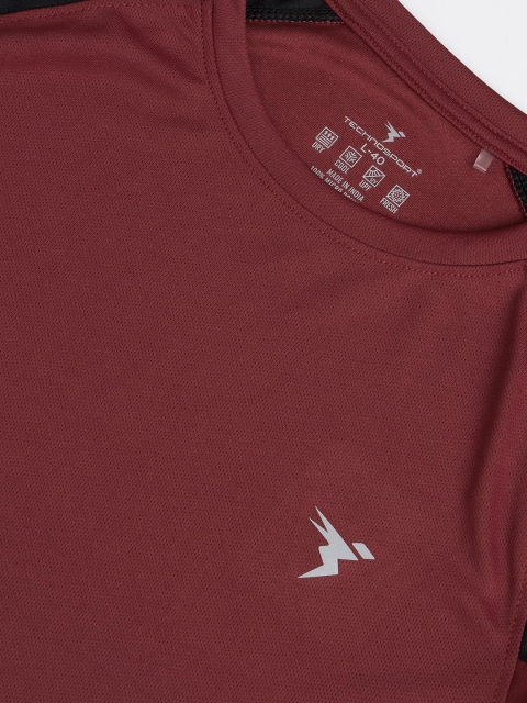 Technosport Raglan Sleeves Antimicrobial Slim Fit Sports T-shirt - Image 7