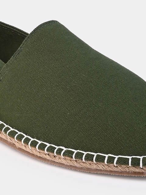 Styli Men Canvas Espadrille with Contrast Jute Sole - Image 7
