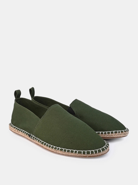 Styli Men Canvas Espadrille with Contrast Jute Sole - Image 2