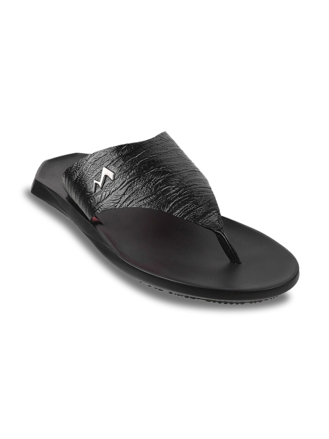 Metro Men Textured Leather Comfort Sandals