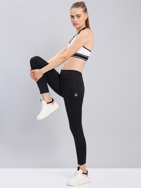 Technosport Women Antimicrobial Rapid-Dry Training Tights with a Side Pocket