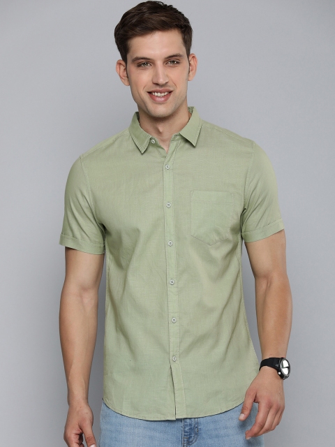 HERE&NOW Men Slim Fit Opaque Casual Shirt - Image 3