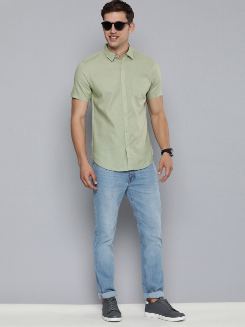 HERE&NOW Men Slim Fit Opaque Casual Shirt - Image 5