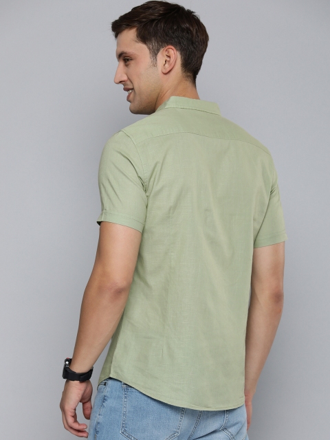 HERE&NOW Men Slim Fit Opaque Casual Shirt - Image 4
