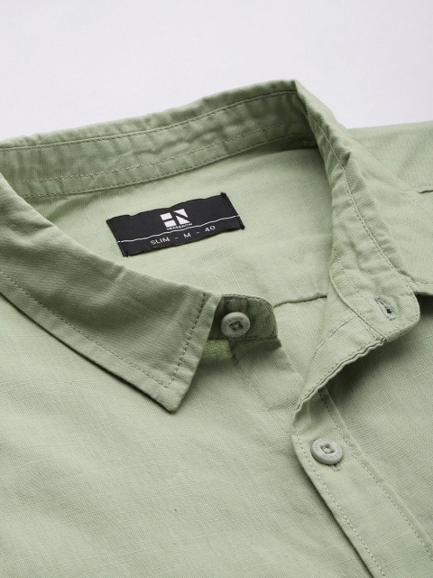 HERE&NOW Men Slim Fit Opaque Casual Shirt - Image 2