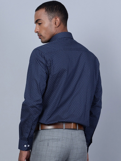 Cantabil Smart Micro Ditsy Printed Spread Collar Cotton Formal Shirt - Image 5