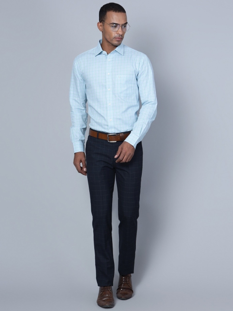 Cantabil Smart Grid Tattersall Checked Cotton Formal Shirt - Image 7
