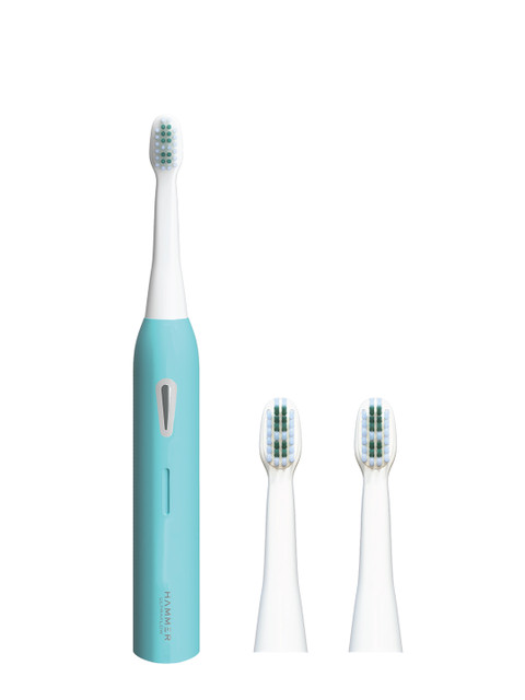 HAMMER Ultraflow Electric Toothbrush with 3 Replaceable Brush Heads & 6 Modes - Blue - Image 2