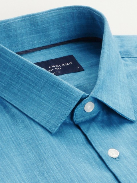Peter England Men Slim Fit Opaque Formal Shirt - Image 2