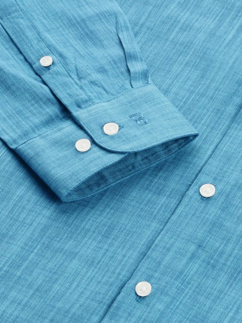 Peter England Men Slim Fit Opaque Formal Shirt - Image 3