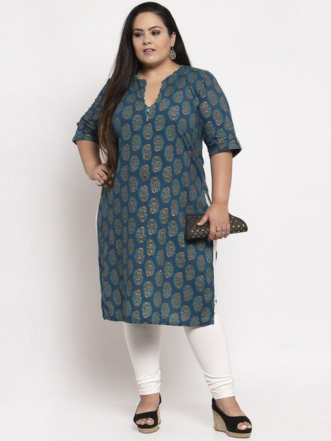 TAG 7 Women Plus Size Churidar-Length Leggings - Image 4