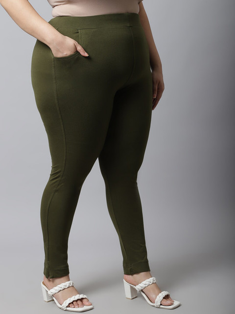 TAG 7 Women Plus Size Cotton Ankle Length Leggings - Image 2