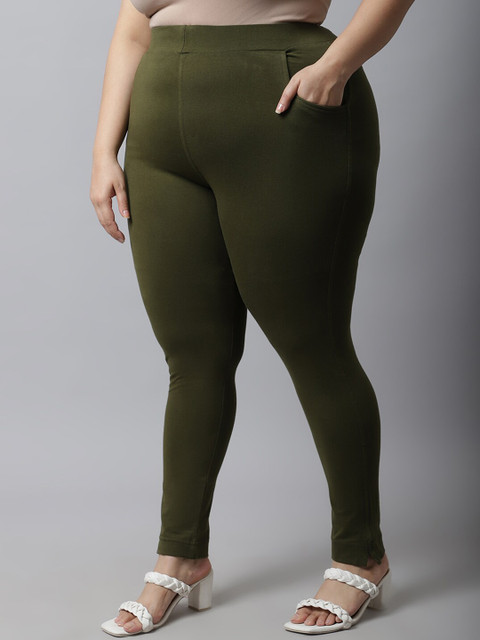 TAG 7 Women Plus Size Cotton Ankle Length Leggings - Image 3