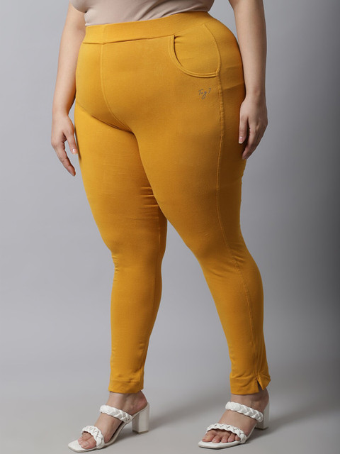 TAG 7 Women Plus Size Cotton Ankle-Length Leggings - Image 3