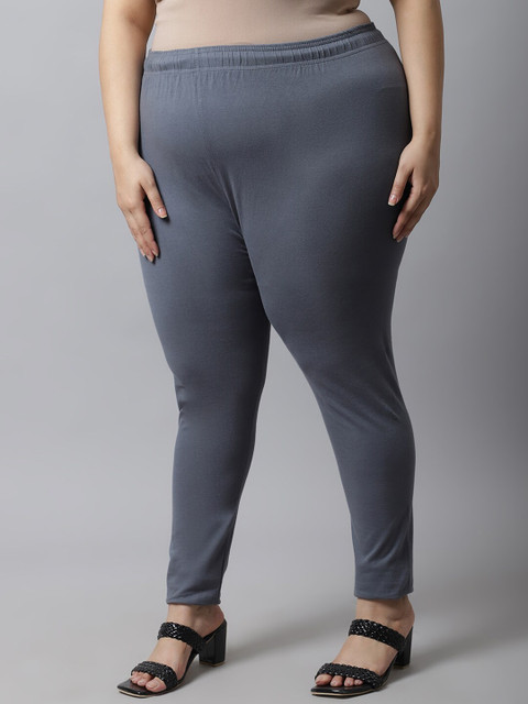 TAG 7 Women Plus Size Ankle Length Cotton Leggings - Image 3