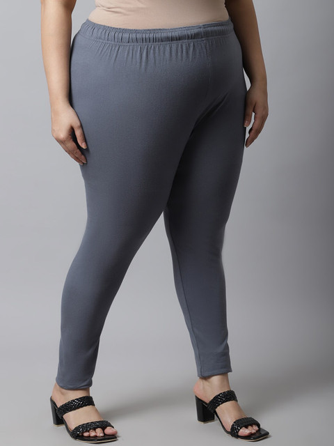 TAG 7 Women Plus Size Ankle Length Cotton Leggings - Image 2