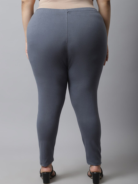 TAG 7 Women Plus Size Ankle Length Cotton Leggings - Image 4