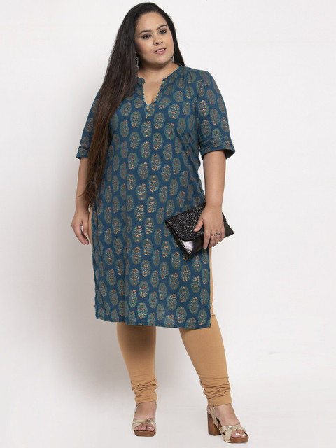 TAG 7 Women Plus Size Ankle Length Cotton Leggings - Image 4