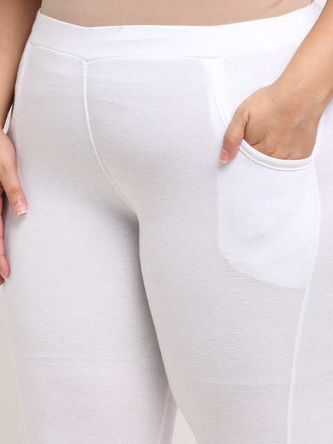 TAG 7 Women Plus Size Ankle Length Cotton Leggings - Image 5