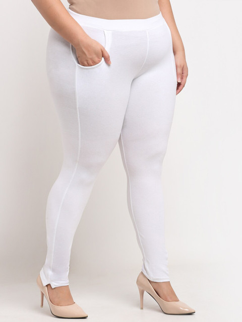 TAG 7 Women Plus Size Ankle Length Cotton Leggings - Image 2