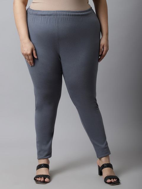 TAG 7 PLUS Women Plus Size Churidar-Length Leggings