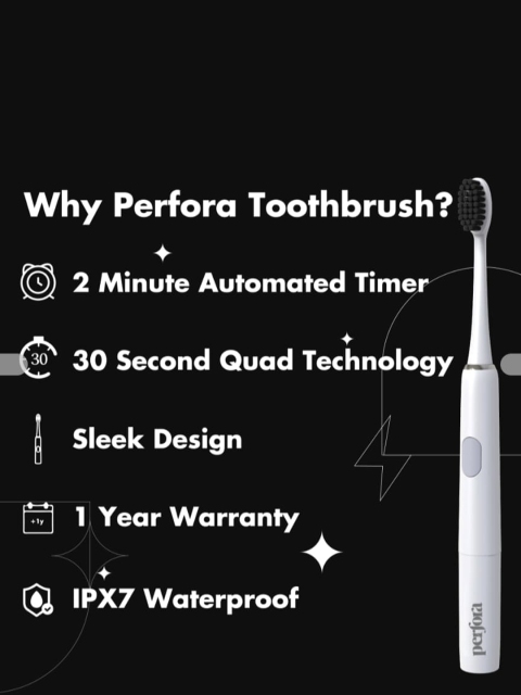 Perfora Sonic Electric Toothbrush - Moonstone White 002 - Image 2