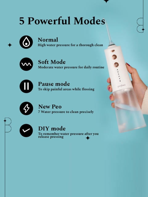 Perfora Wireless & Rechargable Smart Water Flosser - White Gold 002 - Image 2