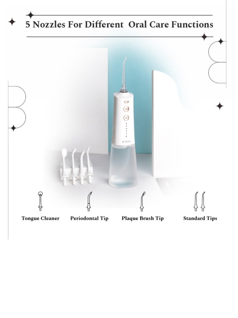 Perfora Wireless & Rechargable Smart Water Flosser - White Gold 002 - Image 3