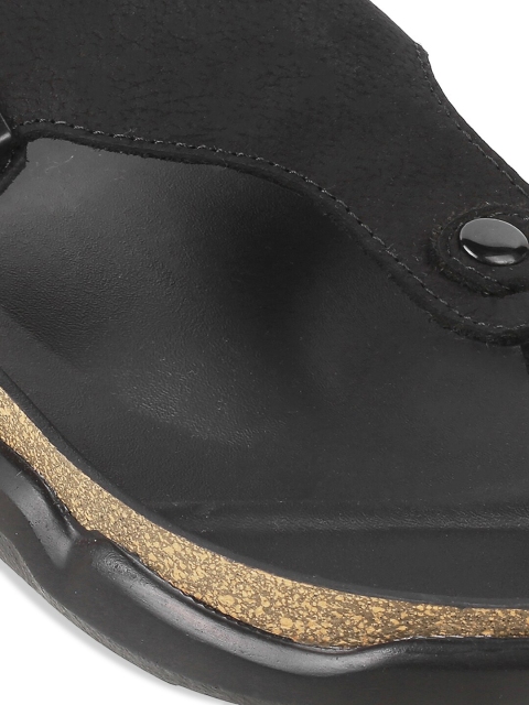 Metro Men Textured Leather Comfort Sandals - Image 5