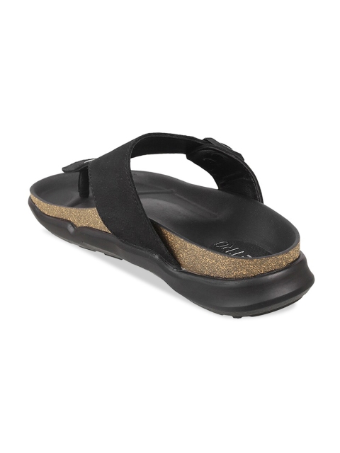 Metro Men Textured Leather Comfort Sandals - Image 2