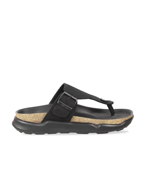 Metro Men Textured Leather Comfort Sandals - Image 3
