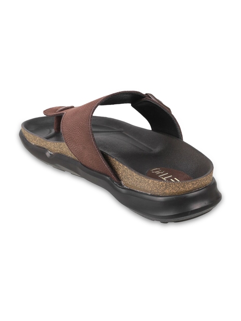 Metro Men Textured Leather Comfort Sandals - Image 2