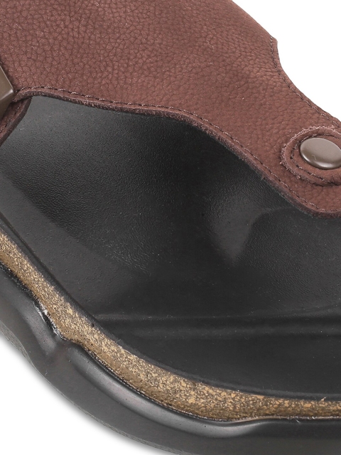 Metro Men Textured Leather Comfort Sandals - Image 5