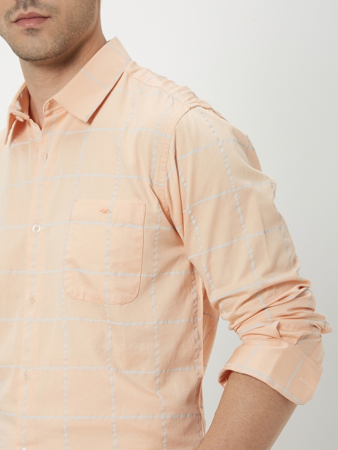 Mufti Slim Fit Checked Cotton Linen Shirt - Image 2