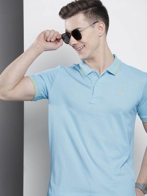 The Indian Garage Co Men Printed Polo Collar T-shirt