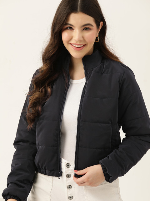 DressBerry Women Solid Padded Jacket