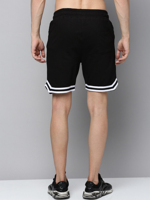 Urban Dog Men Striped Mid-Rise Cotton Sports Shorts - Image 3