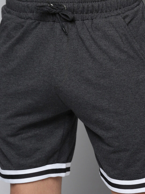 Urban Dog Men Striped Mid-Rise Cotton Sports Shorts - Image 5