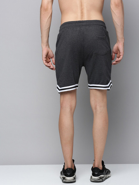 Urban Dog Men Striped Mid-Rise Cotton Sports Shorts - Image 3