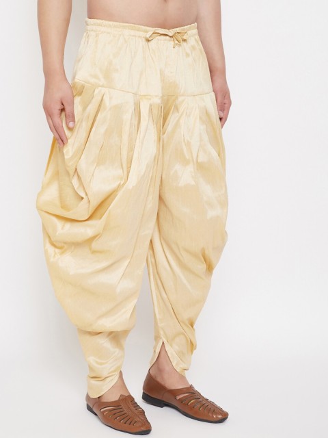 VASTRAMAY Men Mid-Rise Relaxed-Fit Cowl Dhoti Pants - Image 2
