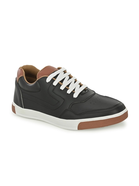 The Roadster Lifestyle Co. Men Black Lightweight Comfort Insole Contrast Sole Sneaker - Image 2