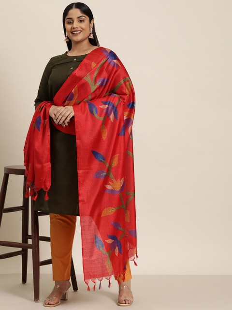 Sztori Floral Printed Dupatta - Image 3