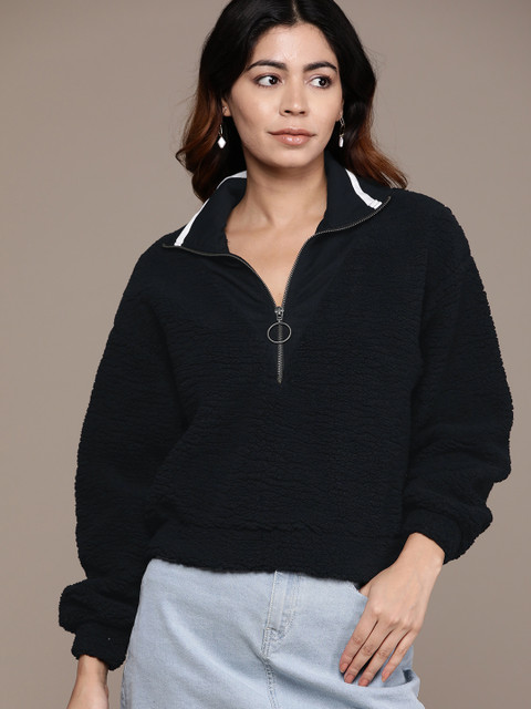 The Roadster Lifestyle Co. Half-Zipper Sherpa Sweatshirt