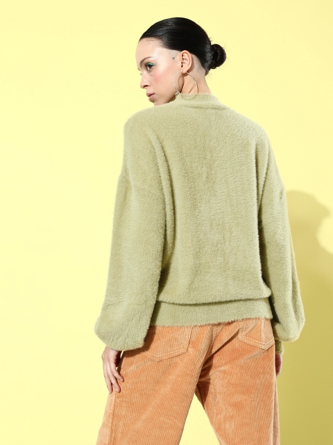 The Roadster Life Co. Solid Fuzzy Pullover Sweater - Image 4