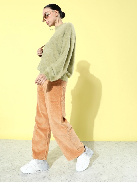 The Roadster Life Co. Solid Fuzzy Pullover Sweater - Image 2