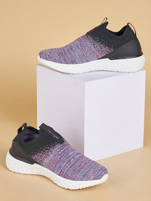 Forever Glam by Pantaloons Women Flynit Textile Marking Walking Shoes