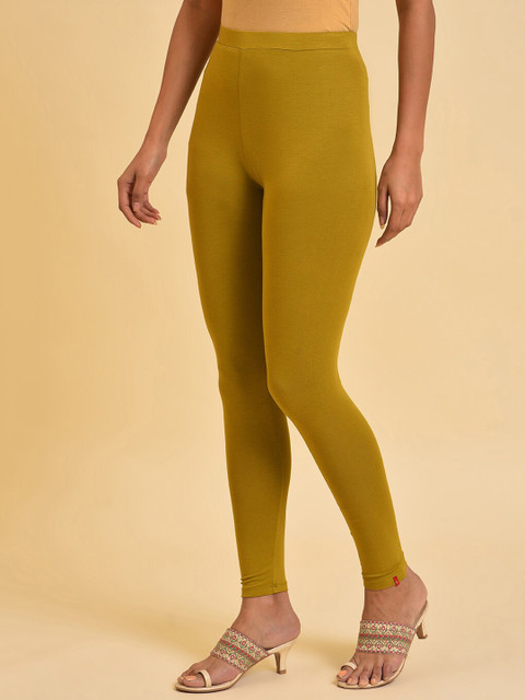 W Green Ankle Length Leggings - Image 3