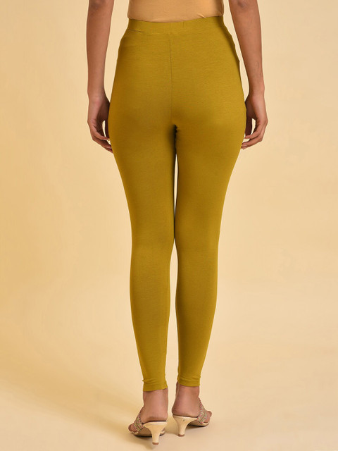 W Green Ankle Length Leggings - Image 4