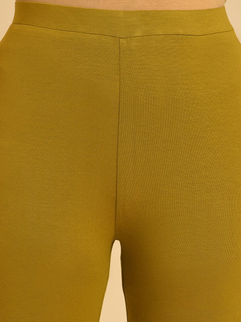 W Green Ankle Length Leggings - Image 7